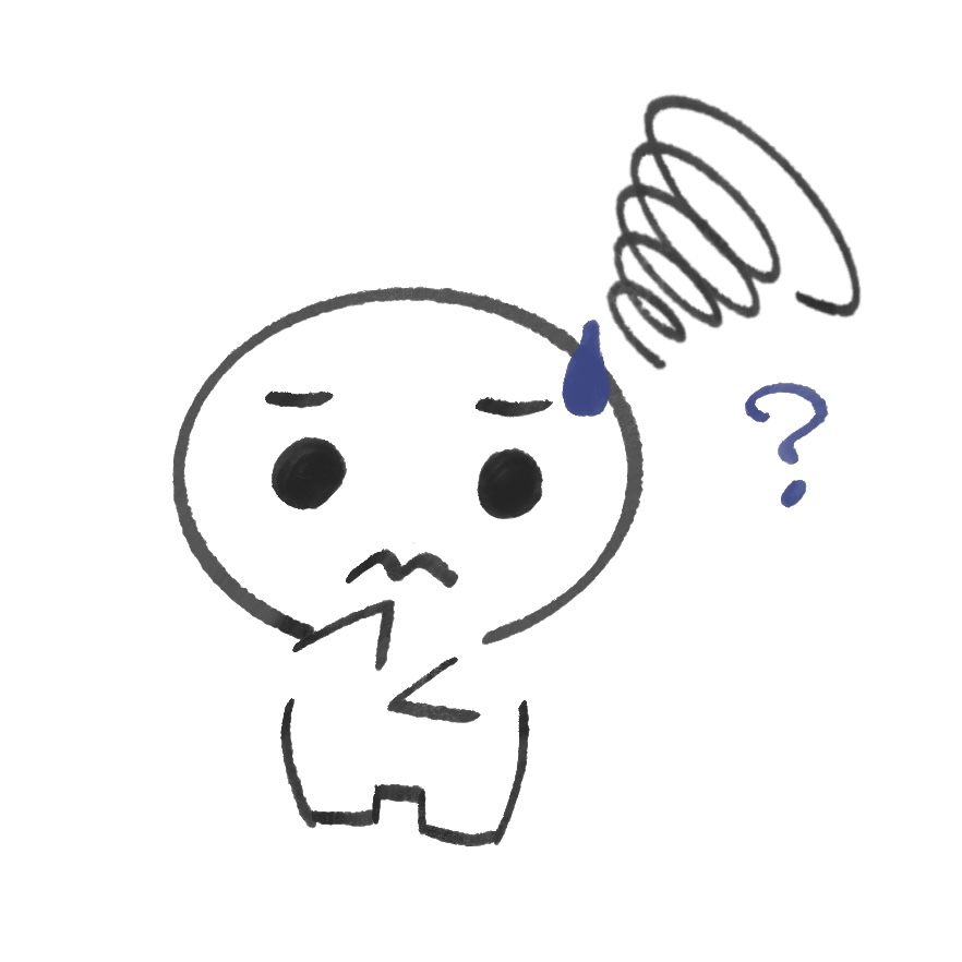 悩む人